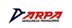 Aerolineas Paraguayas ARPA
Logo used by Aerolíneas Paraguayas (ARPA) between 1994 and 2002.
Keywords: ARPA